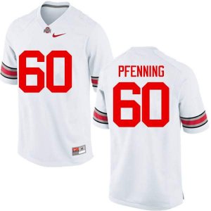 NCAA Ohio State Buckeyes Men's #60 Blake Pfenning White Nike Football College Jersey JJB1445NQ